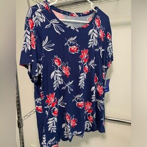 Flower print t-shirt
